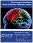 2016 Acquired Brain Injury Clinical Continuing Education Program