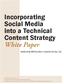 Incorporating Social Media into a Technical Content Strategy White Paper