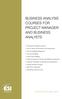 n Foundations of Business Analysis n How To Gather and Document User Requirements n Process Modelling Management n Use Case Modelling