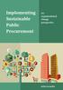 Implementing Sustainable Public Procurement