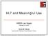HL7 and Meaningful Use
