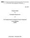 Program Outline & Participation Requirements. The Training Program on Program & Project Management for the Philippines [PHPP]