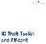 ID Theft Toolkit and Affidavit