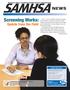 Screening Works: Update from the Field. SAMHSA s Award-Winning Newsletter March/April 2008, Volume 16, Number 2