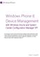 Windows Phone 8 Device Management