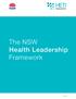 The NSW Health Leadership Framework