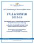 FALL & WINTER 2015-16