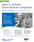 James A. Nicholas Sports Medicine Symposium