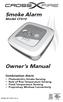 Smoke Alarm. Owner s Manual. Model CFS10. Combination Alarm