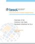 Overview of the Common Core State Standards Initiatives for ELLs. Overview of the Common Core State Standards Initiatives for ELLs