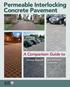 Permeable Interlocking Concrete Pavement