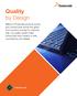 Quality by Design. freescale.com