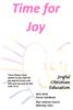 Joyful Christian Education. 2015-2016 Parent Handbook Zion Lutheran Church Manning, Iowa