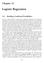 Logistic Regression. Chapter 12. 12.1 Modeling Conditional Probabilities