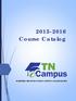 2015-2016 Course Catalog