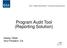 Program Audit Tool (Reporting Solution)