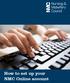 How to set up your NMC Online account. How to set up your NMC Online account