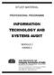 INFORMATION TECHNOLOGY AND SYSTEMS AUDIT