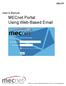 MECnet Portal: Using Web Based Email