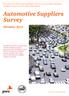Automotive Suppliers Survey