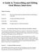 A Guide to Transcribing and Editing Oral History Interviews