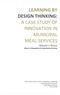 LEARNING BY DESIGN THINKING: A CASE STUDY OF INNOVATION IN MUNICIPAL MEAL SERVICES