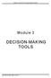 DECISION-MAKING TOOLS