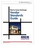 MCX VENDOR STANDARDS 2014