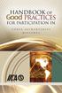 HANDBOOK OF. Good PRACTICES. for Participation in C O D E X A L I M E N T A R I U S