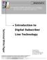 Introduction to Digital Subscriber Line Technology