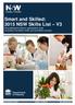 Smart and Skilled: 2015 NSW Skills List V3 All qualifications listed in alphabetical order (including Foundation Skills and accredited courses)