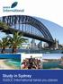 Study in Sydney. SGSCC International takes you places