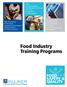 Food Industry Training Programs