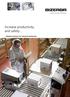 Increase productivity and safety...... Bizerba solutions for industrial production