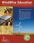 WindWise Education. 2 nd. T ransforming the Energy of Wind into Powerful Minds. editi. A Curriculum for Grades 6 12