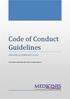 Code of Conduct Guidelines