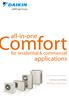 omfort all-in-one applications for residential & commercial DAIKIN ALTHERMA HEATING CATALOGUE