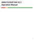 AGILE CLOUD FAX V1.1 Operation Manual