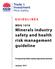 Minerals industry safety and health risk management guideline