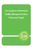 GSL Employer s Requirements Facilities Management Advisor Performance Targets