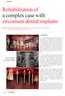Rehabilitation of a complex case with zirconium dental implants