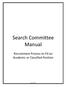 Search Committee Manual