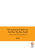 The National Health Care Facilities Baseline Audit. National Summary Report HEALTH SYSTEMS TRUST