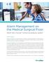 Alarm Management on the Medical Surgical Floor
