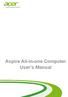 Aspire All-in-one Computer User s Manual - 1