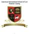 American International School of Law Student Catalog