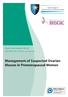 Green-top Guideline No. 62. RCOG/BSGE Joint Guideline November 2011. Management of Suspected Ovarian Masses in Premenopausal Women