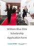 William Blue Elite Scholarship Application Form
