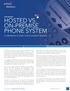 HOSTED VS. ON-PREMISE PHONE SYSTEM