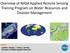 Overview of NASA Applied Remote Sensing Training Program on Water Resources and Disaster Management